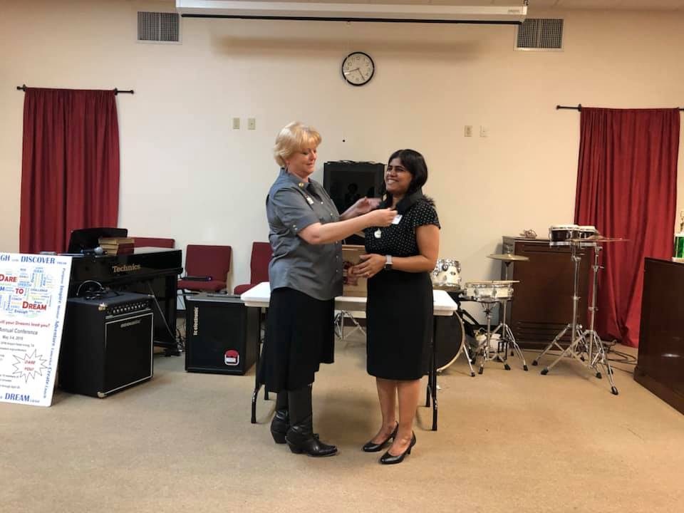 Area Speech Contest – on stage leadership moment