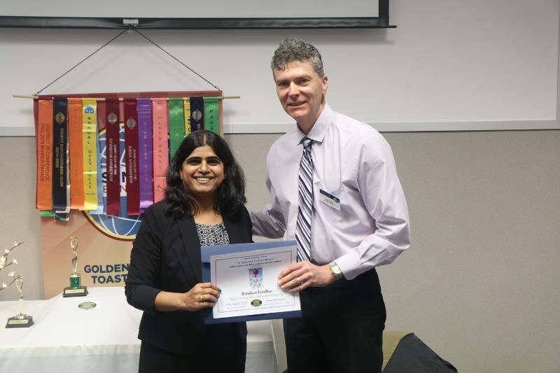 BELIEVE! speech – Area-level Toastmasters contest