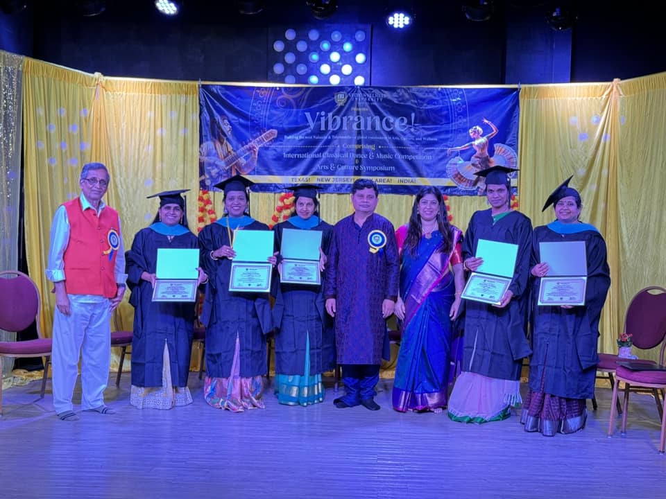 Receiving Master’s degree – Yoga & Spiritual Science