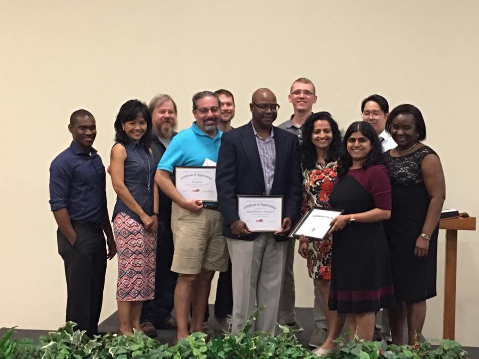 Toastmaster of the Year Award – receiving recognition at Airport Toastmasters