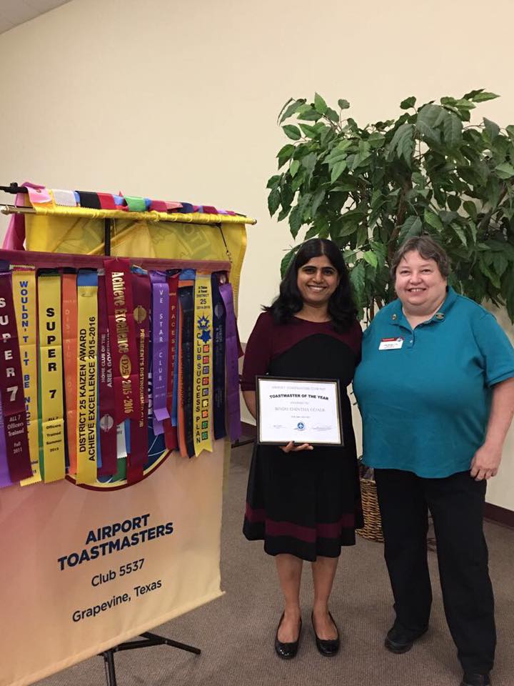 Toastmaster of the Year Award – group photo with Airport Toastmasters club members
